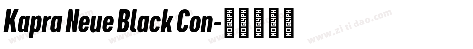 Kapra Neue Black Con字体转换